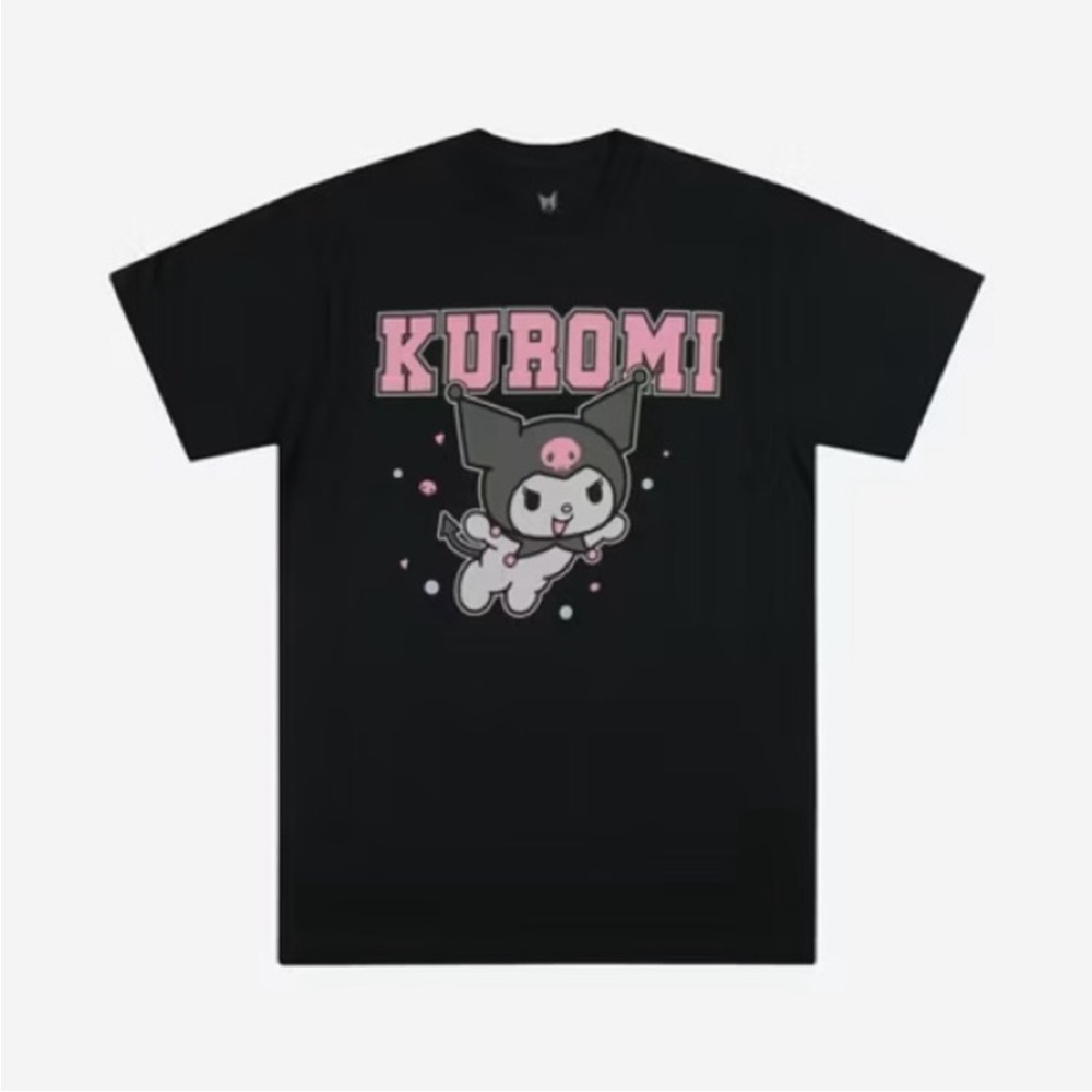 Kuromi Navy Blue Short Sleeve Graphic Shirt